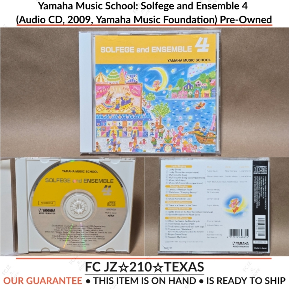 Yamaha Music School: Solfege and Ensemble 4 (Audio CD, 2009, Yamaha Music Fou...